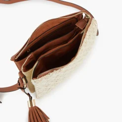 New Balaboosté Sac à bandoulière bi-matière jacquard