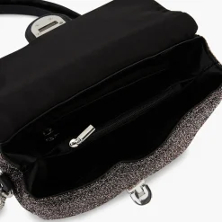Best Balaboosté Sac à bandoulière bi-matière lurex gris