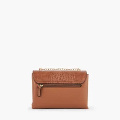 New Balaboosté Sac à bandoulière effet croco camel