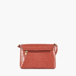 Sale Balaboosté Sac à bandoulière effet croco rouge