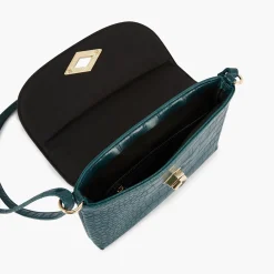 Fashion Balaboosté Sac à bandoulière effet croco vert