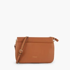 Sale Balaboosté Sac à bandoulière effet grainé camel