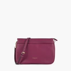 Shop Balaboosté Sac à bandoulière effet grainé violet