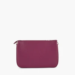 Shop Balaboosté Sac à bandoulière effet grainé violet