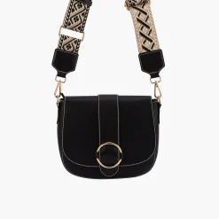 New Balaboosté Sac à bandoulière motif ethnique - noir