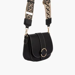 New Balaboosté Sac à bandoulière motif ethnique - noir