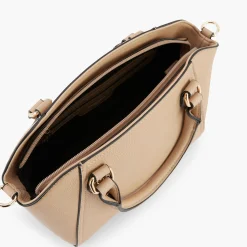 Store Balaboosté Sac à main beige avec bandoulière à motifs géométriques