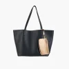 Shop Balaboosté Sac cabas avec pochette - bleu foncé