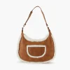 New Balaboosté Sac porté épaule bi-matière camel