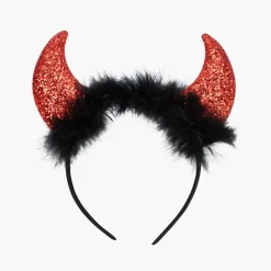 Best Balaboosté Serre-tête Halloween diable cornes rouge paillettes