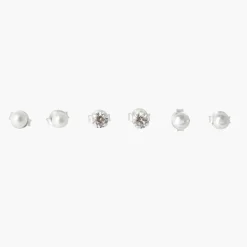 Outlet Balaboosté Set 3 puces d'oreilles fantaisie Argent Garanti