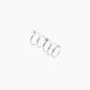 New Balaboosté Set de 5 anneaux piercings argent sterling