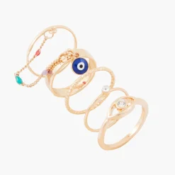Discount Balaboosté Set de 5 bagues fantaisies