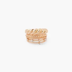 Clearance Balaboosté Set de 5 bagues fines assorties