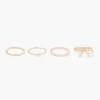 Cheap Balaboosté Set de 4 bagues noeud et strass