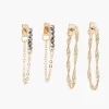 Discount Balaboosté Set de 2 boucles d'oreilles chaînes