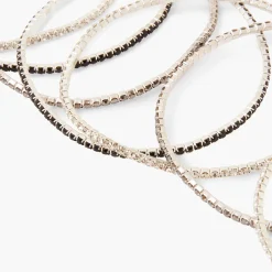 Flash Sale Balaboosté Set de 7 bracelets élastiques à strass