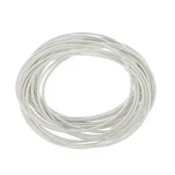 Store Balaboosté Set de 20 bracelets ressorts argentés