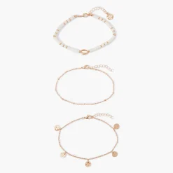 Discount Balaboosté Set de 3 chaînes de cheville assorties