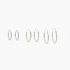 Flash Sale Balaboosté Set de 3 créoles Argent Garanti