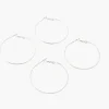Online Balaboosté Set de 2 créoles argentées 50mm