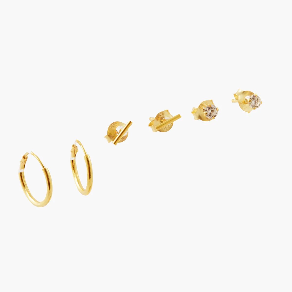 Best Balaboosté Set de 3 paires de boucles d'oreilles assortie Argent Garanti