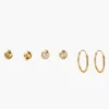Clearance Balaboosté Set de 3 paires de boucles d'oreilles Argent Garanti