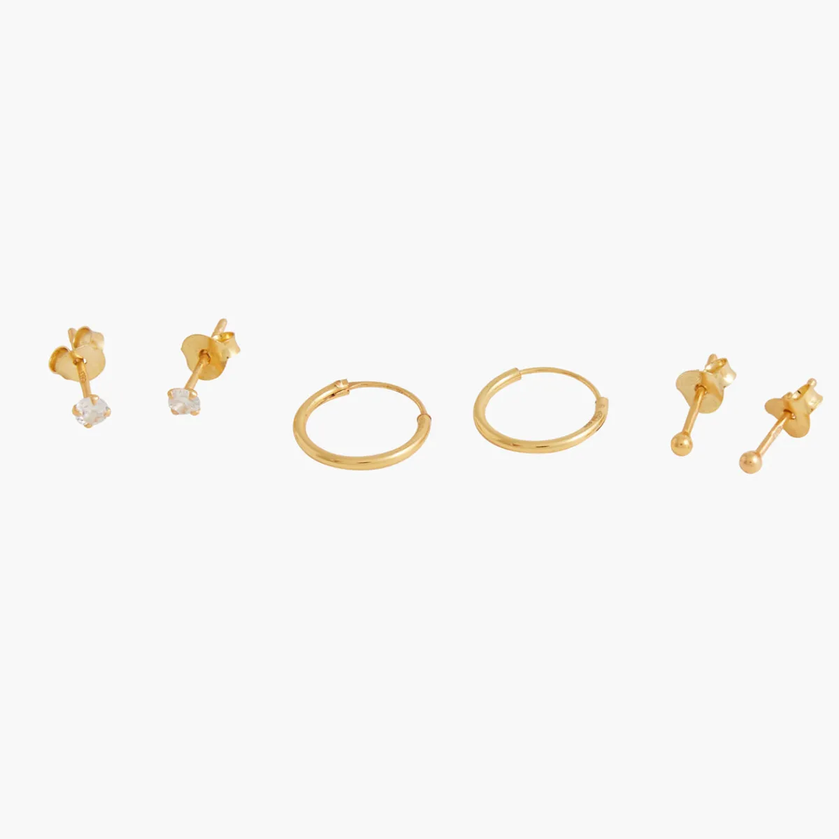 Clearance Balaboosté Set de 3 paires de boucles d'oreilles Argent Garanti