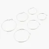 Best Balaboosté Set de 3 paires de créoles argentées
