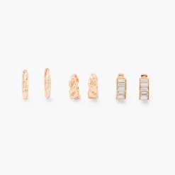 Fashion Balaboosté Set de 3 petites créoles articulées