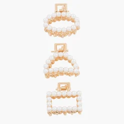 Best Balaboosté Set de 3 petites pinces croco avec perles