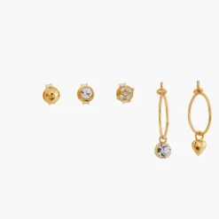 Shop Balaboosté Set de 6 puces d'oreilles Argent Garanti