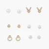Shop Balaboosté Set de 6 puces d'oreilles perles et strass