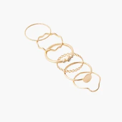 Online Balaboosté Set de bagues doré City Blush
