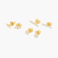 Cheap Balaboosté Set de boucles d'oreilles zirconium Argent Garanti