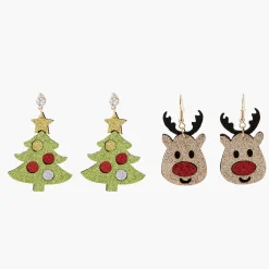 Best Sale Balaboosté Set de boucles d'oreilles pendantes Xmas Party