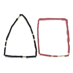 Outlet Balaboosté Set de bracelets fins noir Athènes