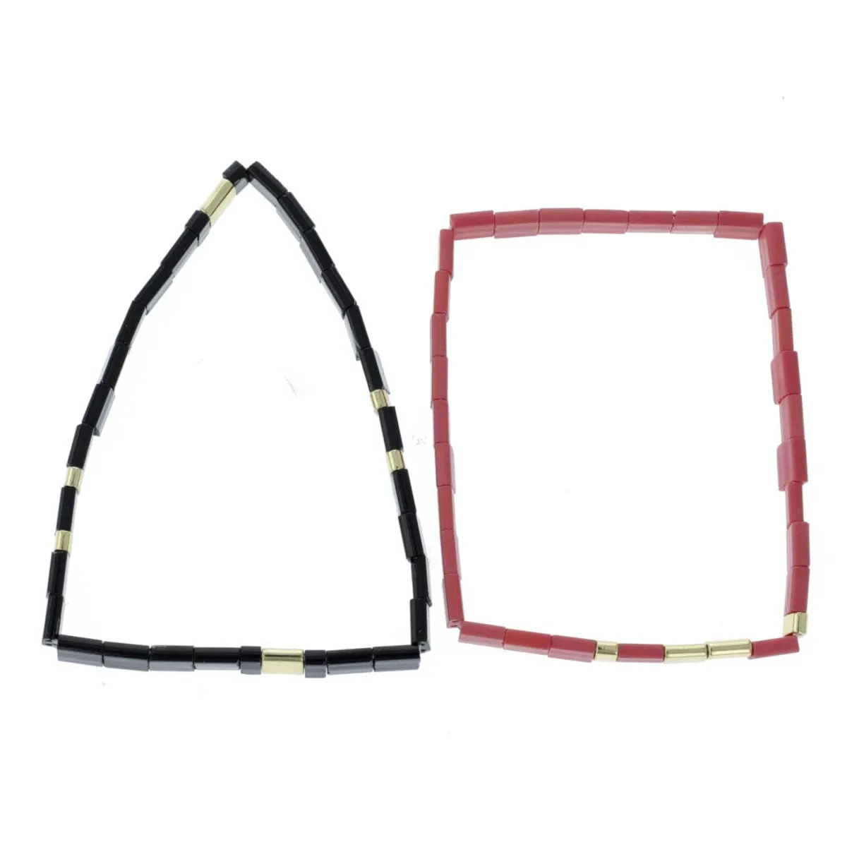 Outlet Balaboosté Set de bracelets fins noir Athènes