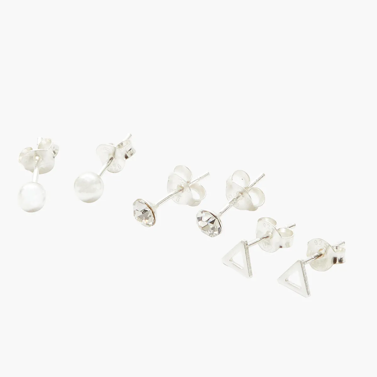 Flash Sale Balaboosté Set de puces d'oreilles Argent Garanti