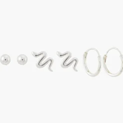 Online Balaboosté Set de puces d'oreilles fantaisie Argent Garanti