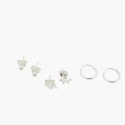 Online Balaboosté Set de puces d'oreilles fantaisie Argent Garanti