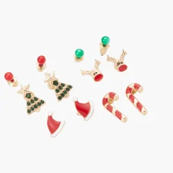 Discount Balaboosté Set de puces d'oreilles multicolore Xmas Party